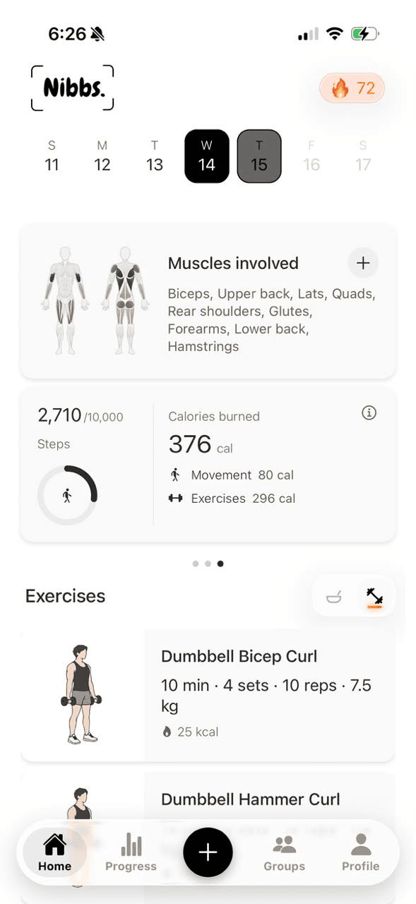 Exercise and Apple Health